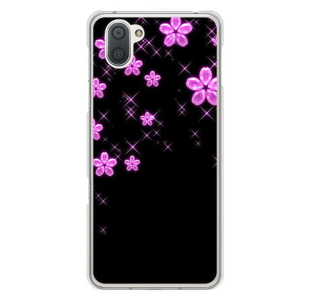 AQUOS R3 SH-04L docomo 高画質仕上げ 背面印刷 ハードケース 【019 桜クリスタル】