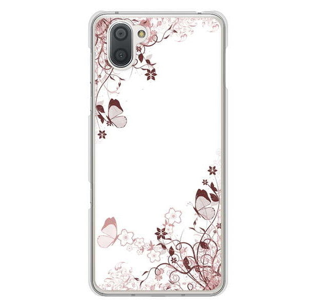 AQUOS R3 SH-04L docomo 高画質仕上げ 背面印刷 ハードケース バタフライ
