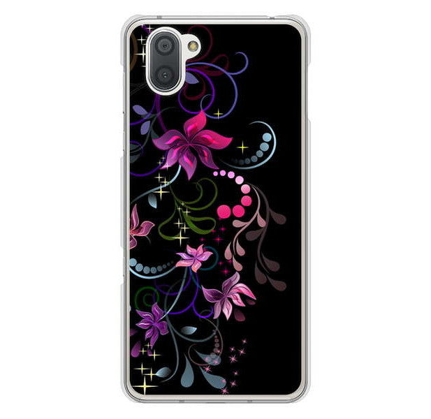 AQUOS R3 SH-04L docomo 高画質仕上げ 背面印刷 ハードケース 【263 闇に浮かぶ華】