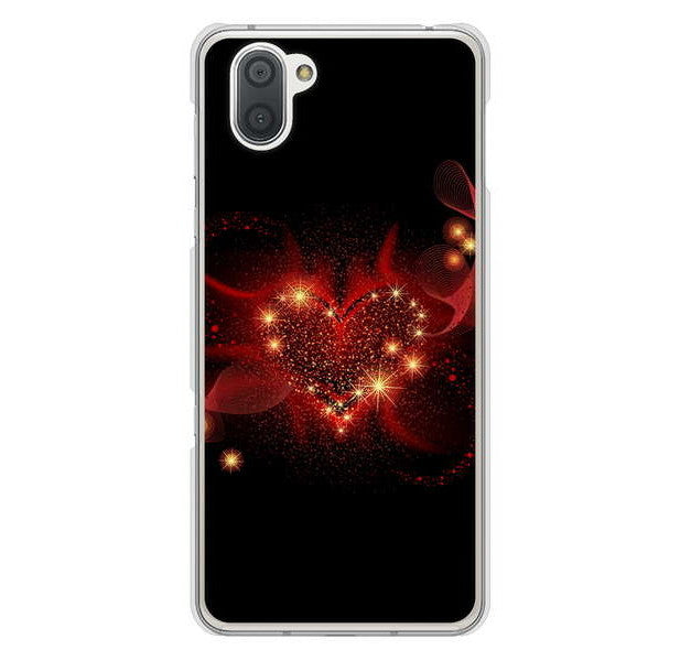 AQUOS R3 SH-04L docomo 高画質仕上げ 背面印刷 ハードケース きらめきハート