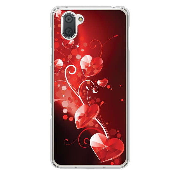 AQUOS R3 SH-04L docomo 高画質仕上げ 背面印刷 ハードケース きらめきハート