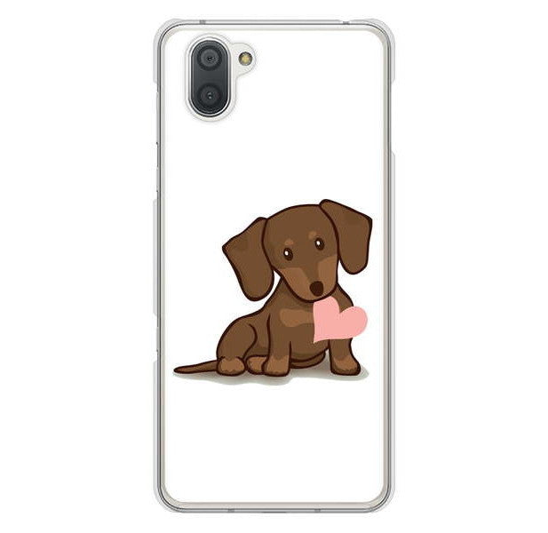AQUOS R3 SH-04L docomo 高画質仕上げ 背面印刷 ハードケース 【394 I love ダックス】
