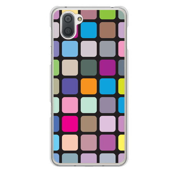 AQUOS R3 SH-04L docomo 高画質仕上げ 背面印刷 ハードケース 【509 カラースクエア】