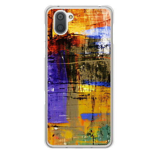 AQUOS R3 SH-04L docomo 高画質仕上げ 背面印刷 ハードケース 【609 クラッシュアートBL】
