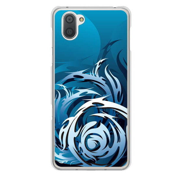 AQUOS R3 SH-04L docomo 高画質仕上げ 背面印刷 ハードケース 【731 ドラゴンサークル】