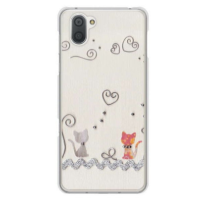 AQUOS R3 SH-04L docomo 高画質仕上げ 背面印刷 ハードケース クラフト写真ネコ