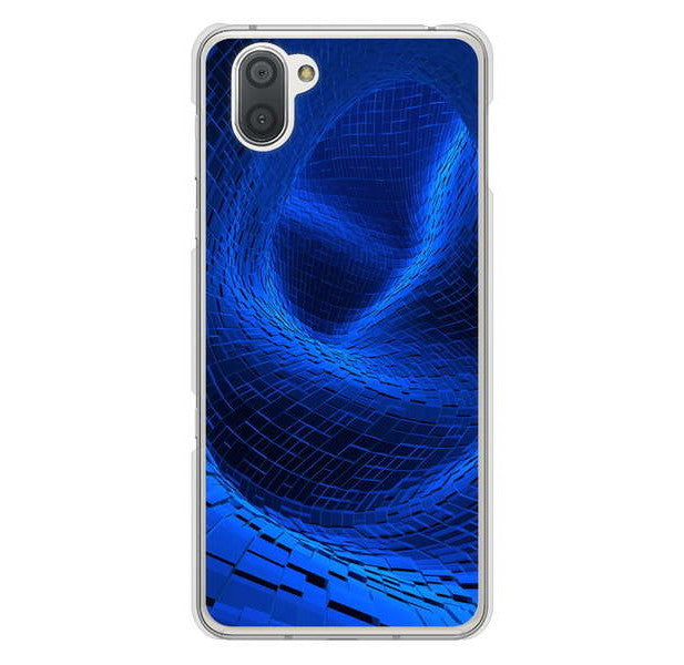 AQUOS R3 SH-04L docomo 高画質仕上げ 背面印刷 ハードケース 【1302 ワープブルー】
