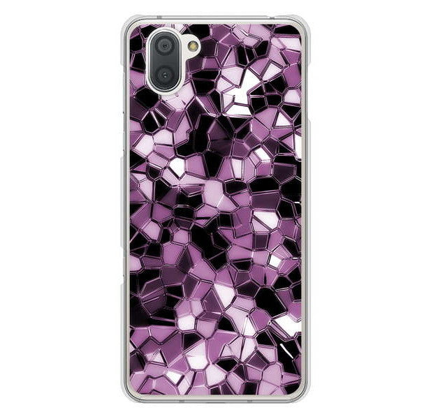 AQUOS R3 SH-04L docomo 高画質仕上げ 背面印刷 ハードケース 【EK837 テクニカルミラーパープル】