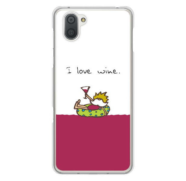 AQUOS R3 SH-04L docomo 高画質仕上げ 背面印刷 ハードケース 【IA811 ワインの神様】