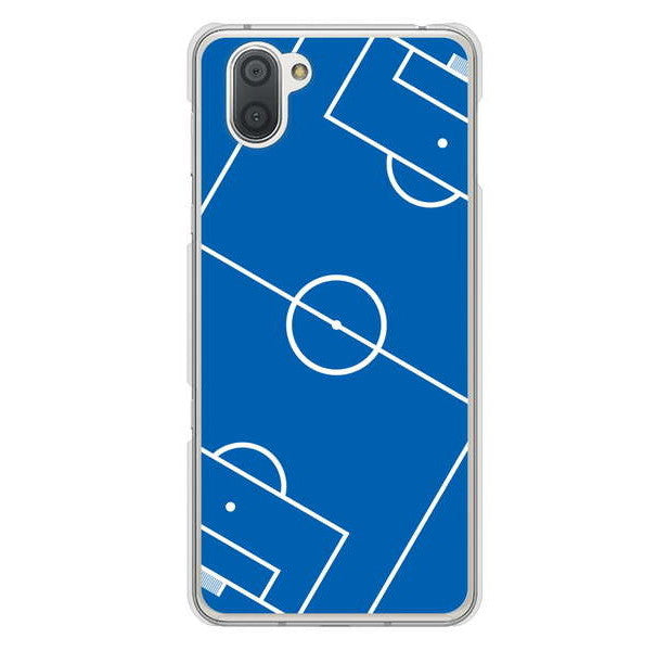 AQUOS R3 SH-04L docomo 高画質仕上げ 背面印刷 ハードケース 【IB922 SOCCER_ピッチ】