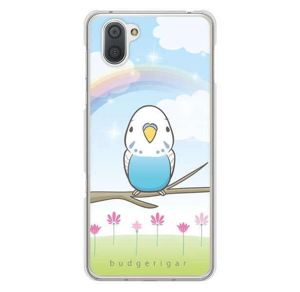 AQUOS R3 SH-04L docomo 高画質仕上げ 背面印刷 ハードケース セキセイインコ