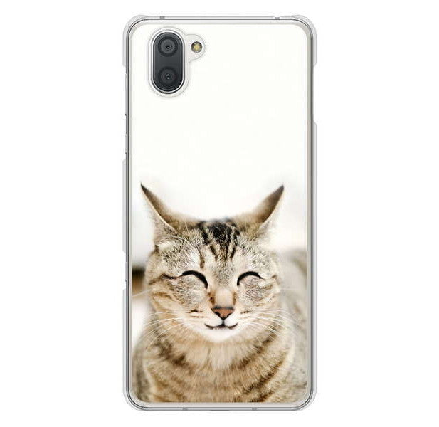 AQUOS R3 SH-04L docomo 高画質仕上げ 背面印刷 ハードケース 【VA801 笑福ねこ】