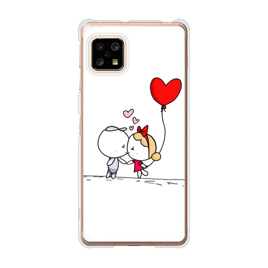 AQUOS sense4 SH-41A docomo 高画質仕上げ 背面印刷 ハードケース カップル