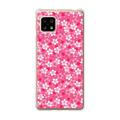 AQUOS sense4 SH-41A docomo 高画質仕上げ 背面印刷 ハードケース リバティプリント