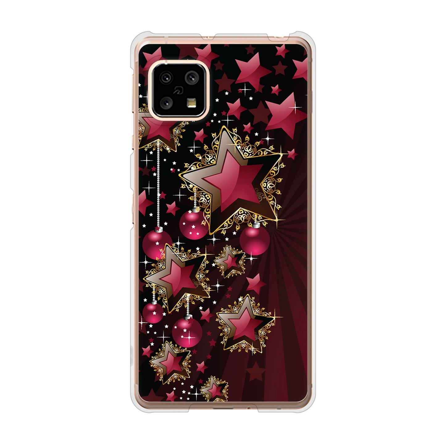 AQUOS sense4 SH-41A docomo 高画質仕上げ 背面印刷 ハードケース 【434 星の壁】