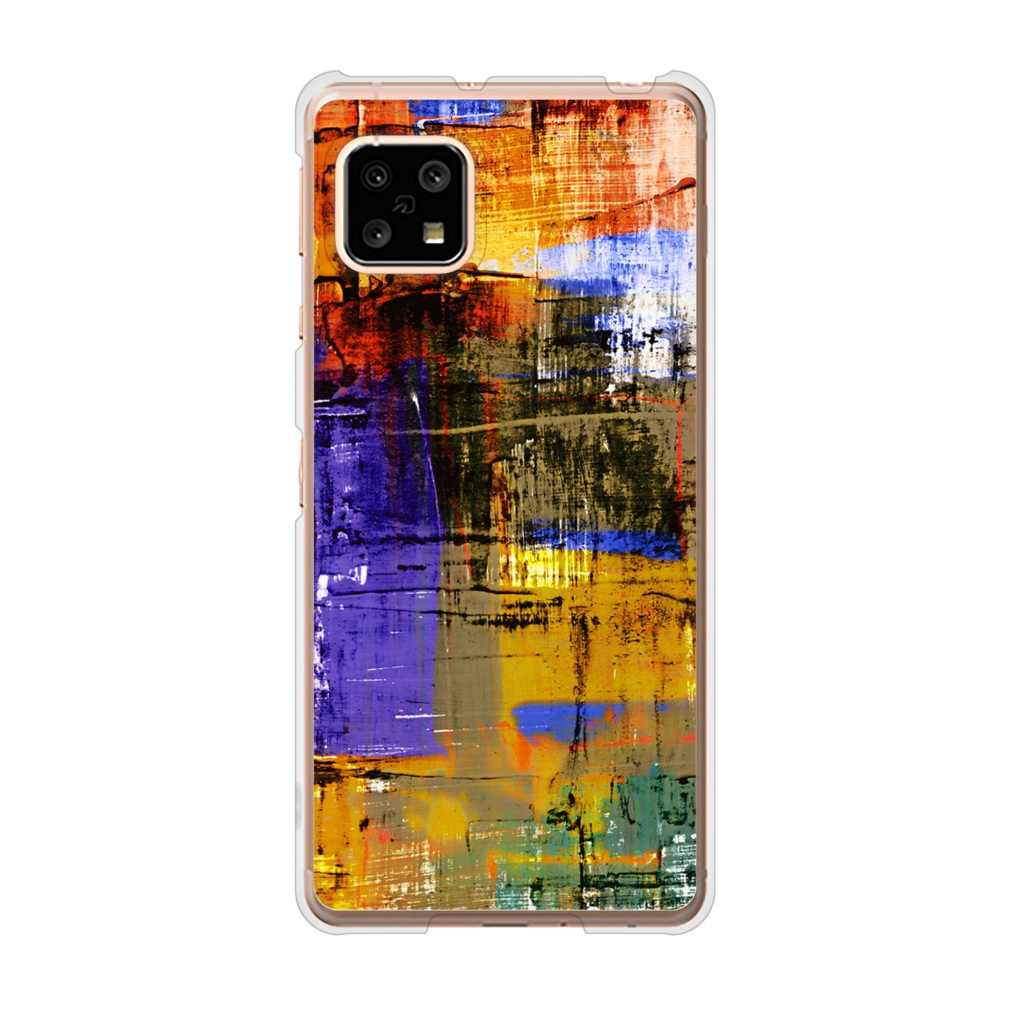 AQUOS sense4 SH-41A docomo 高画質仕上げ 背面印刷 ハードケース 【609 クラッシュアートBL】