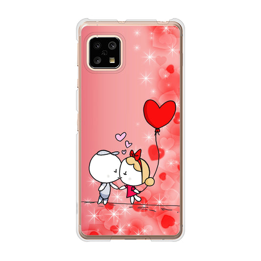 AQUOS sense4 SH-41A docomo 高画質仕上げ 背面印刷 ハードケース カップル