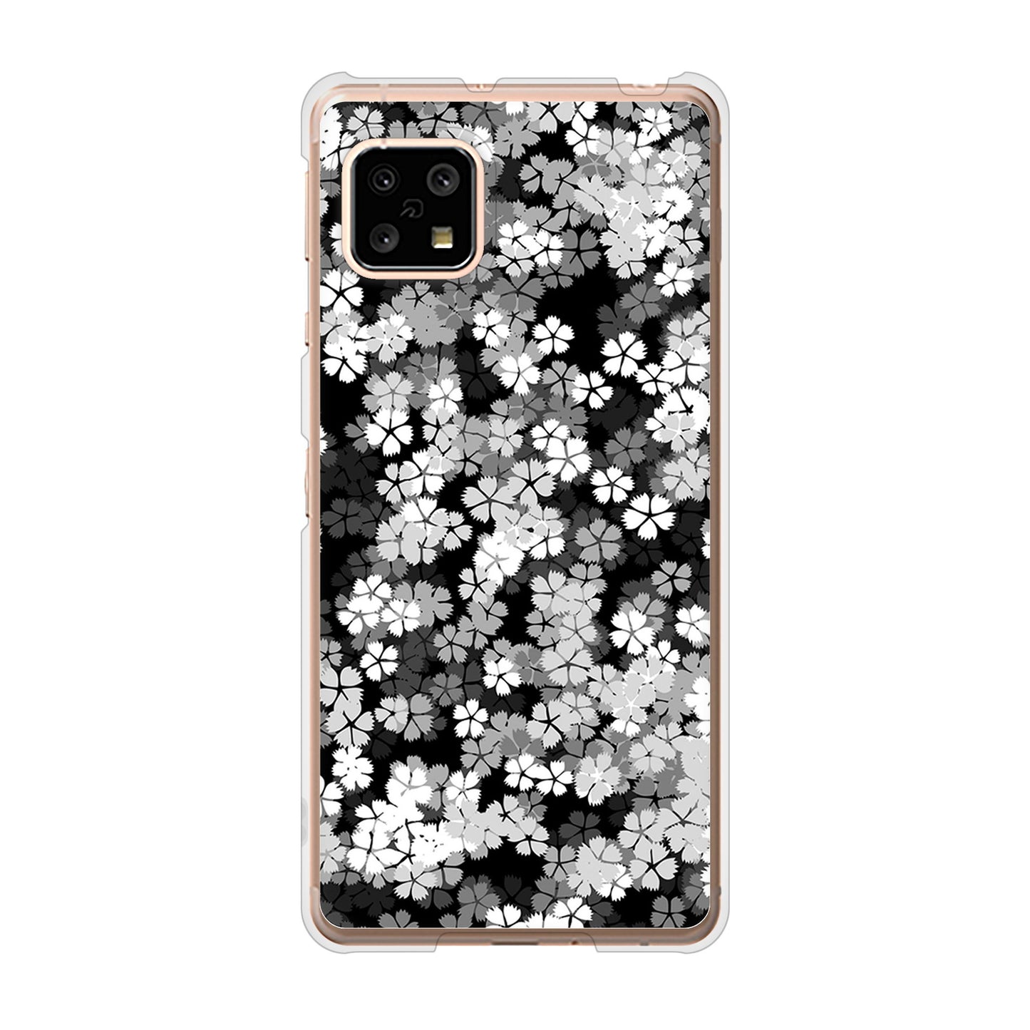 AQUOS sense4 SH-41A docomo 高画質仕上げ 背面印刷 ハードケース 【1332 夜桜】