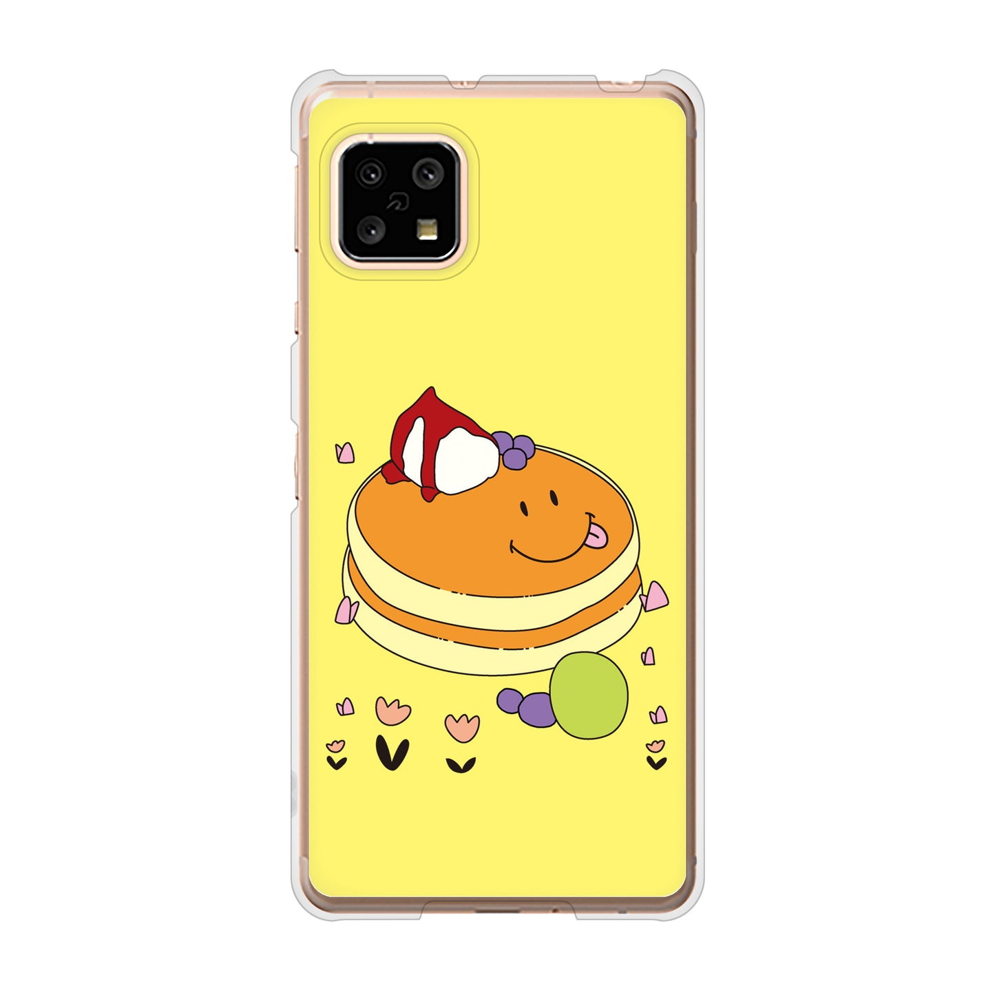 AQUOS sense4 SH-41A docomo 高画質仕上げ 背面印刷 ハードケース スイーツイラスト