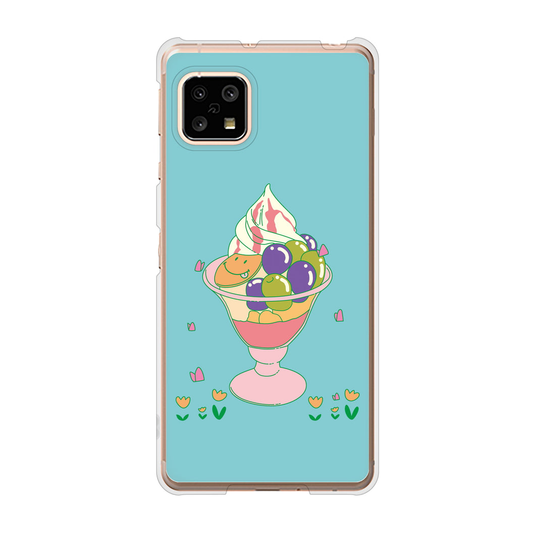 AQUOS sense4 SH-41A docomo 高画質仕上げ 背面印刷 ハードケース スイーツイラスト