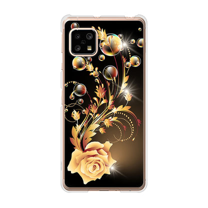 AQUOS sense4 SH-41A docomo 高画質仕上げ 背面印刷 ハードケース ロマンチックなバラ
