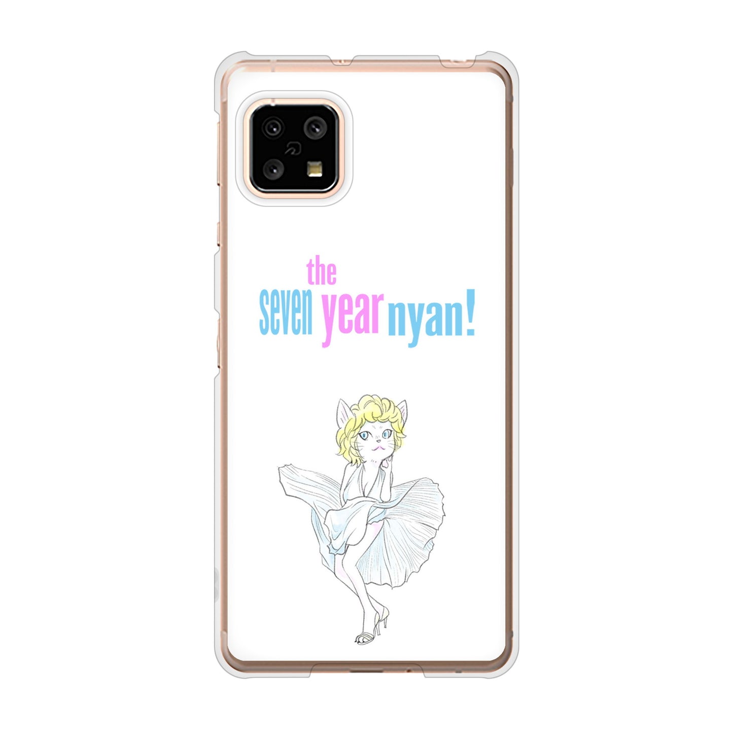 AQUOS sense4 SH-41A docomo 高画質仕上げ 背面印刷 ハードケース おしゃれにゃん