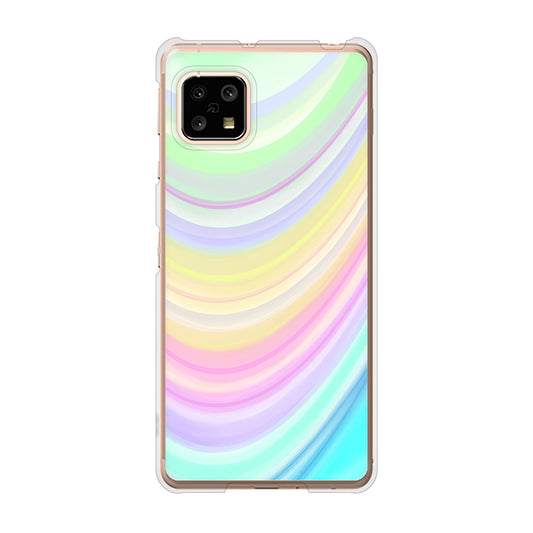 AQUOS sense4 SH-41A docomo 高画質仕上げ 背面印刷 ハードケース レインボー