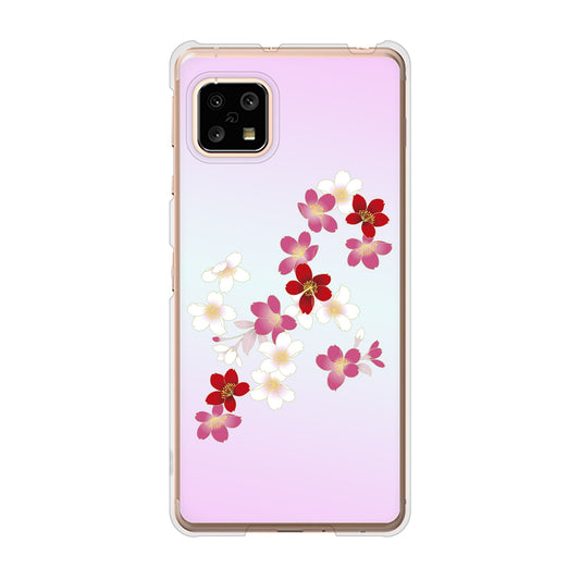 AQUOS sense4 SH-41A docomo 高画質仕上げ 背面印刷 ハードケース 和花柄