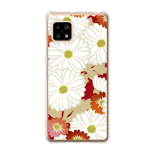 AQUOS sense4 SH-41A docomo 高画質仕上げ 背面印刷 ハードケース 和花柄