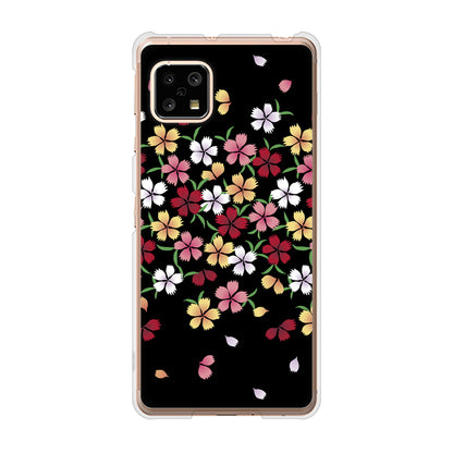 AQUOS sense4 SH-41A docomo 高画質仕上げ 背面印刷 ハードケース 和花柄