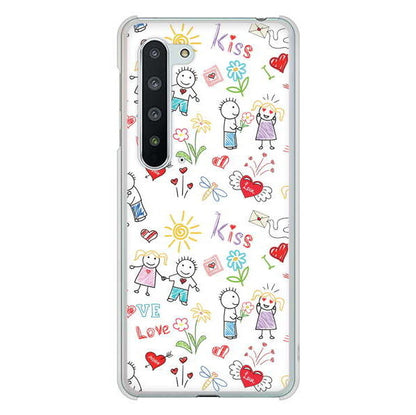 AQUOS R5G SH-51A docomo 高画質仕上げ 背面印刷 ハードケース カップル＆ファミリー