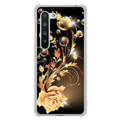 AQUOS R5G SH-51A docomo 高画質仕上げ 背面印刷 ハードケース ロマンチックなバラ