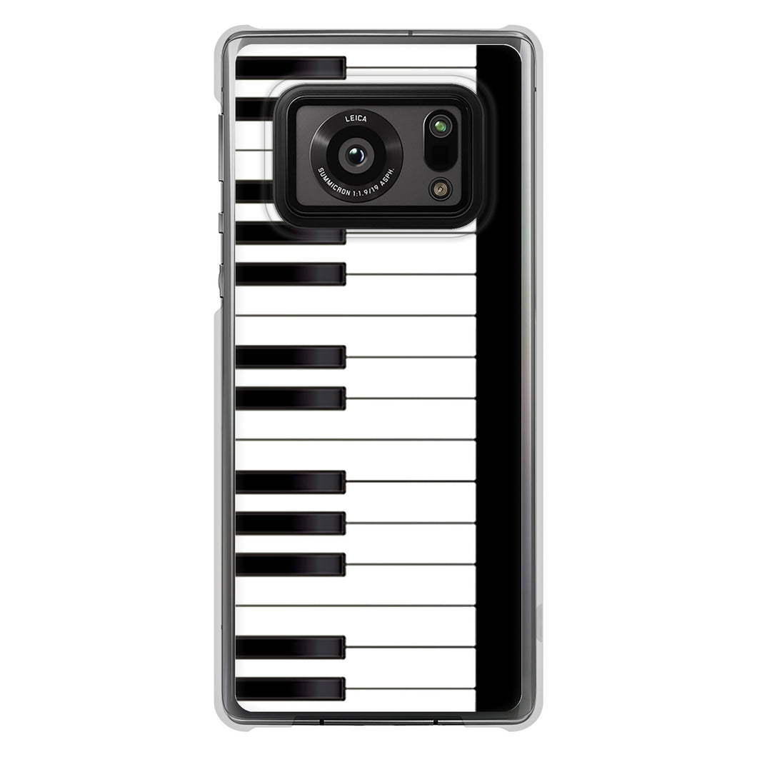 AQUOS R6 SH-51B 高画質仕上げ 背面印刷 ハードケース ピアノ