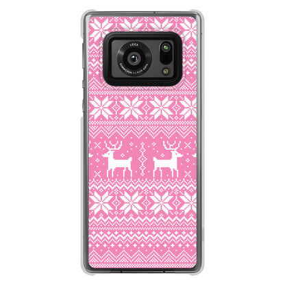 AQUOS R6 SH-51B 高画質仕上げ 背面印刷 ハードケース クリスマス