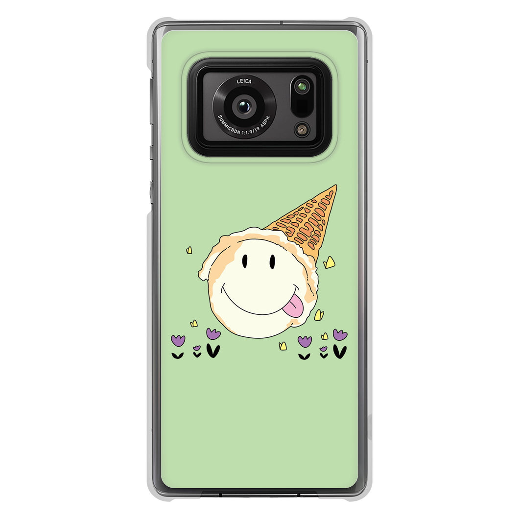 AQUOS R6 SH-51B 高画質仕上げ 背面印刷 ハードケース スイーツイラスト