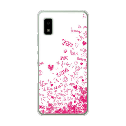 AQUOS wish2 SH-51C docomo 高画質仕上げ 背面印刷 ハードケース プリティハート