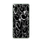 AQUOS wish2 SH-51C docomo 高画質仕上げ 背面印刷 ハードケース 【1124 ハート BK＆WH】