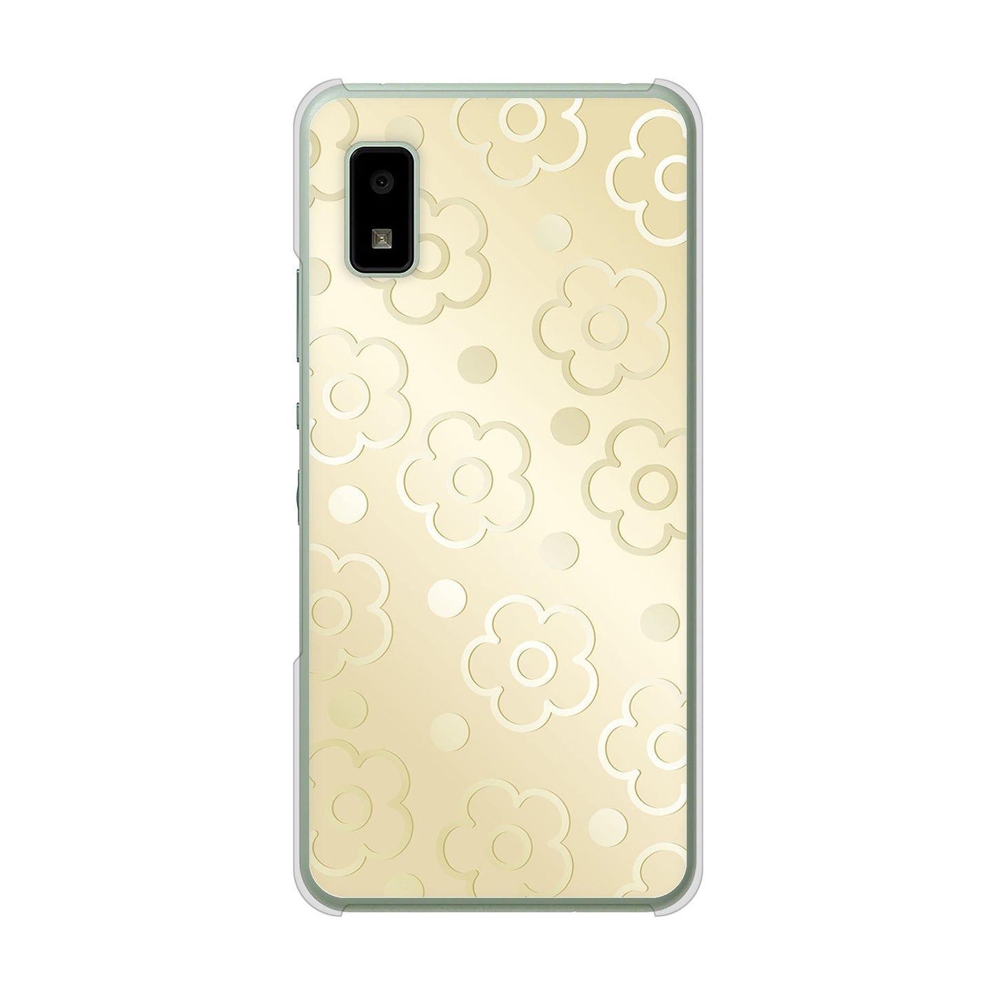 AQUOS wish2 SH-51C docomo 高画質仕上げ 背面印刷 ハードケース エンボス風デイジーシンプル