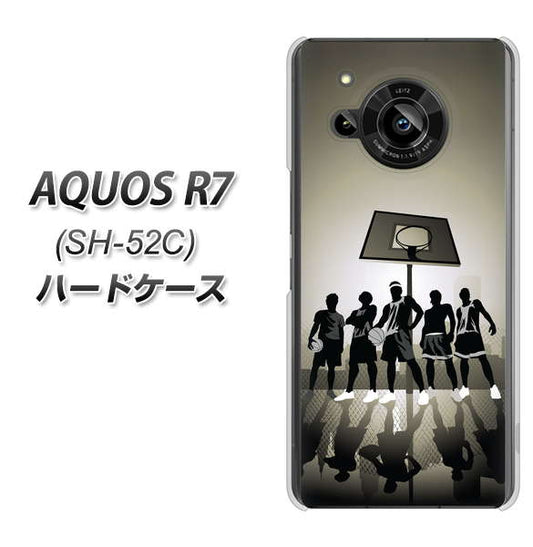 AQUOS R7 SH-52C docomo 高画質仕上げ 背面印刷 ハードケース【389 クールバスケ】