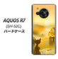 AQUOS R7 SH-52C docomo 高画質仕上げ 背面印刷 ハードケース【400 たそがれの猫】