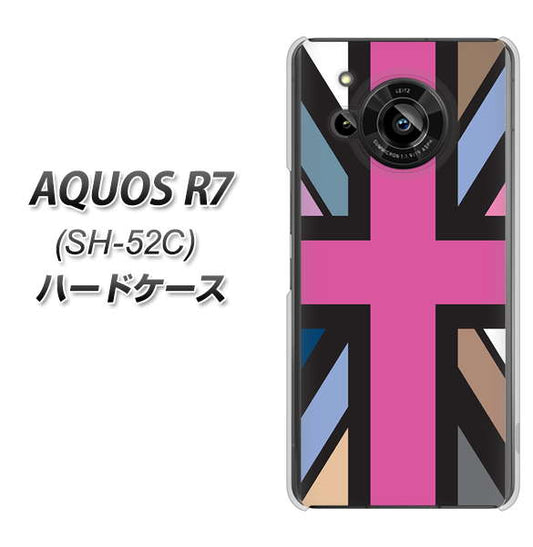 AQUOS R7 SH-52C docomo 高画質仕上げ 背面印刷 ハードケース【507 ユニオンジャック デスカラー】