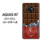 AQUOS R7 SH-52C docomo 高画質仕上げ 背面印刷 ハードケース【535 板チョコ-エンジ包装】