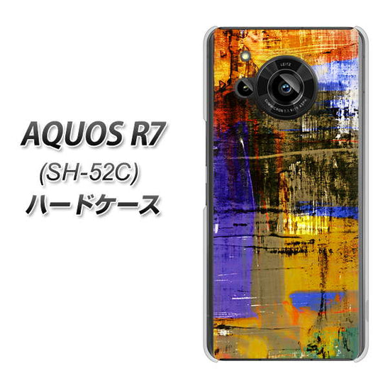 AQUOS R7 SH-52C docomo 高画質仕上げ 背面印刷 ハードケース【609 クラッシュアートBL】