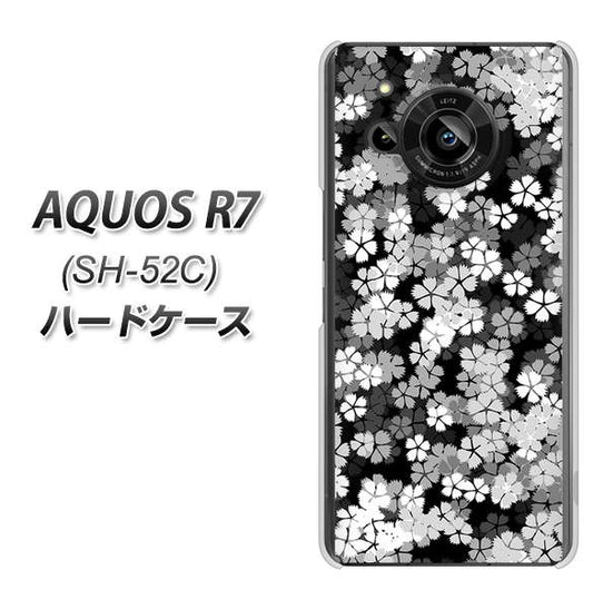 AQUOS R7 SH-52C docomo 高画質仕上げ 背面印刷 ハードケース【1332 夜桜】