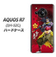 AQUOS R7 SH-52C docomo 高画質仕上げ 背面印刷 ハードケース【AB806 前田慶次 イラストと家紋】