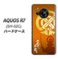 AQUOS R7 SH-52C docomo 高画質仕上げ 背面印刷 ハードケース【AB819 立花宗茂 シルエットと家紋】