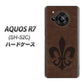 AQUOS R7 SH-52C docomo 高画質仕上げ 背面印刷 ハードケース【EK823 レザー風ユリ】