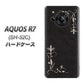 AQUOS R7 SH-52C docomo 高画質仕上げ 背面印刷 ハードケース【EK825 レザー風グラスフレーム】