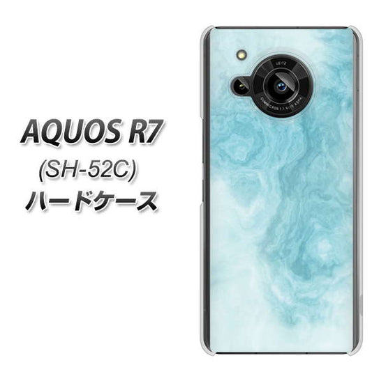 AQUOS R7 SH-52C docomo 高画質仕上げ 背面印刷 ハードケース【KM868 大理石BL】