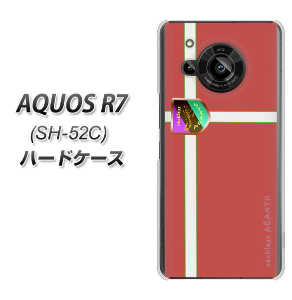 AQUOS R7 SH-52C docomo 高画質仕上げ 背面印刷 ハードケース【YC934 アバルト05】